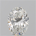 Natural Diamond 0.50 Carats, Oval with  Cut, G Color, IF Clarity and Certified by GIA