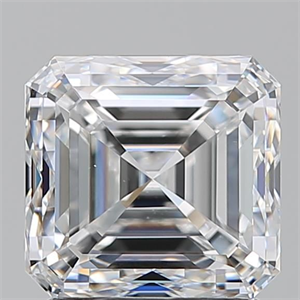Picture of Natural Diamond 2.01 Carats, Asscher with  Cut, D Color, VS1 Clarity and Certified by GIA
