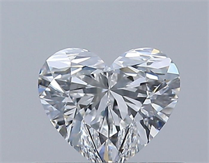 Picture of Natural Diamond 0.40 Carats, Heart with  Cut, F Color, IF Clarity and Certified by GIA