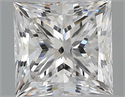 Natural Diamond 0.60 Carats, Princess with  Cut, E Color, SI2 Clarity and Certified by GIA