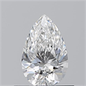 Natural Diamond 0.51 Carats, Pear with  Cut, E Color, SI2 Clarity and Certified by GIA