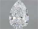 Natural Diamond 0.51 Carats, Pear with  Cut, D Color, VS1 Clarity and Certified by GIA