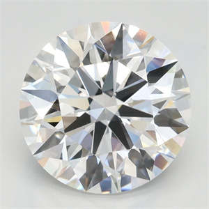 Picture of Lab Grown Diamond 3.21 Carats, Round with Ideal Cut, D Color, VVS1 Clarity and Certified by IGI