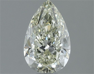 Picture of Natural Diamond 1.00 Carats, Pear with  Cut, K Color, VS1 Clarity and Certified by IGI