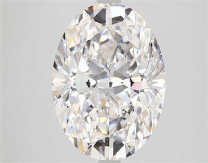 Picture of Natural Diamond 5.09 Carats, Oval with  Cut, F Color, IF Clarity and Certified by GIA