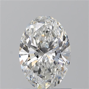 Picture of Natural Diamond 0.90 Carats, Oval with  Cut, F Color, SI1 Clarity and Certified by GIA