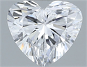 Natural Diamond 0.38 Carats, Heart with  Cut, D Color, VVS2 Clarity and Certified by GIA