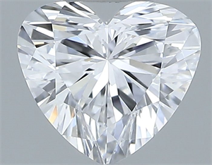 Picture of Natural Diamond 0.38 Carats, Heart with  Cut, D Color, VVS2 Clarity and Certified by GIA