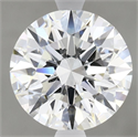 Lab Grown Diamond 3.07 Carats, Round with Ideal Cut, E Color, VVS2 Clarity and Certified by IGI