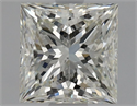 Natural Diamond 1.01 Carats, Princess with  Cut, K Color, SI1 Clarity and Certified by GIA