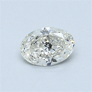 0.50 Carats, Oval Diamond with  Cut, J Color, SI2 Clarity and Certified by GIA