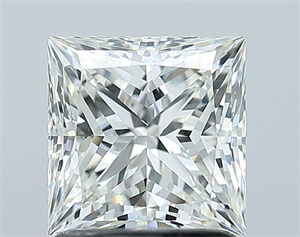 Picture of Natural Diamond 1.50 Carats, Princess with  Cut, I Color, VS1 Clarity and Certified by GIA