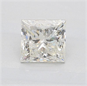 Natural Diamond 0.83 Carats, Princess with  Cut, J Color, I1 Clarity and Certified by GIA