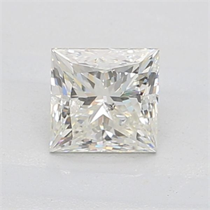 Picture of Natural Diamond 0.83 Carats, Princess with  Cut, J Color, I1 Clarity and Certified by GIA