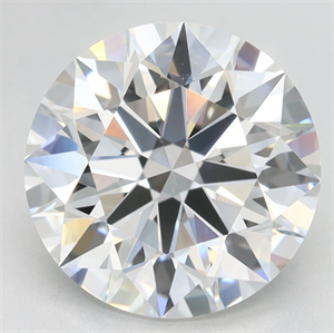 Picture of Lab Grown Diamond 3.52 Carats, Round with Excellent Cut, D Color, VVS1 Clarity and Certified by GIA