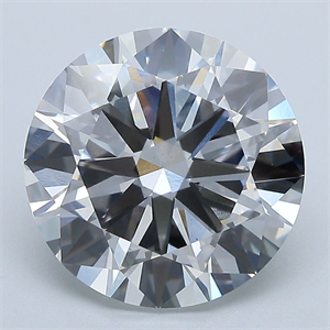 Picture of Lab Grown Diamond 5.00 Carats, Round with Excellent Cut, E Color, VS1 Clarity and Certified by IGI