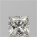 Natural Diamond 0.90 Carats, Princess with  Cut, J Color, VS2 Clarity and Certified by GIA