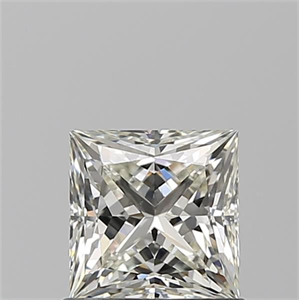 Picture of Natural Diamond 0.90 Carats, Princess with  Cut, J Color, VS2 Clarity and Certified by GIA