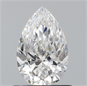 Diamante Natural 0.75 quilates, De pera , Color E, claridad VVS2 y certificado GIA