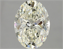 Natural Diamond 1.50 Carats, Oval with  Cut, J Color, IF Clarity and Certified by GIA