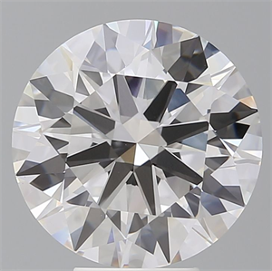 Picture of Lab Grown Diamond 6.10 Carats, Round with Ideal Cut, E Color, VVS2 Clarity and Certified by IGI