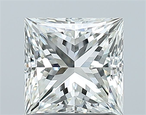 Picture of Natural Diamond 1.01 Carats, Princess with  Cut, H Color, VS2 Clarity and Certified by GIA