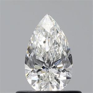 Foto Diamante Natural 0.52 quilates, De pera , Color H, claridad VS2 y certificado GIA de