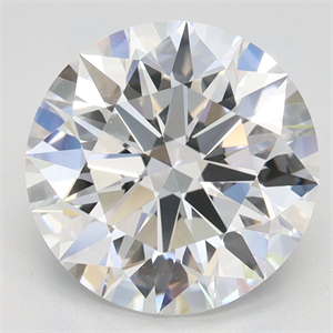 Picture of Lab Grown Diamond 3.09 Carats, Round with Ideal Cut, D Color, VVS1 Clarity and Certified by IGI
