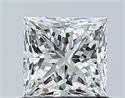 Natural Diamond 1.01 Carats, Princess with  Cut, I Color, VS1 Clarity and Certified by GIA