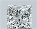 Natural Diamond 1.01 Carats, Princess with  Cut, I Color, VS1 Clarity and Certified by GIA