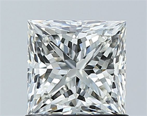Picture of Natural Diamond 1.01 Carats, Princess with  Cut, I Color, VS1 Clarity and Certified by GIA
