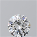 Natural Diamond 0.52 Carats, Round with Excellent Cut, H Color, VVS2 Clarity and Certified by GIA
