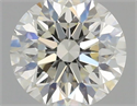 Natural Diamond 0.77 Carats, Round with Excellent Cut, K Color, VVS2 Clarity and Certified by GIA