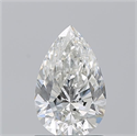 Natural Diamond 1.22 Carats, Pear with  Cut, I Color, SI2 Clarity and Certified by GIA