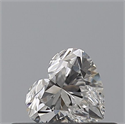 Natural Diamond 0.33 Carats, Heart with  Cut, G Color, IF Clarity and Certified by GIA