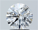 Natural Diamond 1.55 Carats, Round with Excellent Cut, D Color, VVS2 Clarity and Certified by GIA