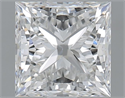 Diamante Natural 1.51 quilates, Princesa , Color F, claridad VS2 y certificado GIA