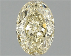 Picture of Lab Grown Diamond 1.51 Carats, Oval with  Cut, Fancy Intense Yellow Color, VS1 Clarity and Certified by IGI