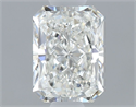 Natural Diamond 0.51 Carats, Radiant with  Cut, H Color, VVS1 Clarity and Certified by GIA