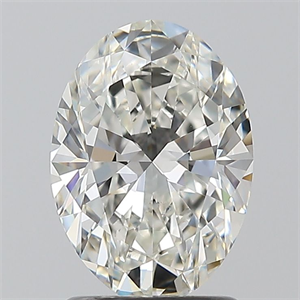 Picture of Natural Diamond 1.51 Carats, Oval with  Cut, I Color, VS1 Clarity and Certified by GIA