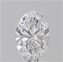 Natural Diamond 1.70 Carats, Oval with  Cut, D Color, VVS2 Clarity and Certified by GIA