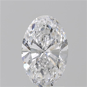 Picture of Natural Diamond 1.70 Carats, Oval with  Cut, D Color, VVS2 Clarity and Certified by GIA