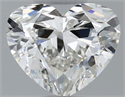 Natural Diamond 0.51 Carats, Heart with  Cut, I Color, VS1 Clarity and Certified by GIA