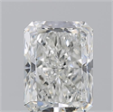 Natural Diamond 1.23 Carats, Radiant with  Cut, H Color, IF Clarity and Certified by GIA
