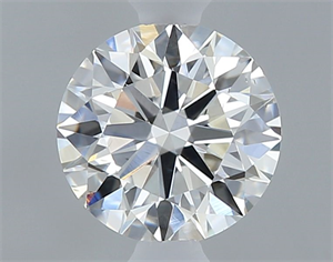 Picture of Natural Diamond 0.44 Carats, Round with Excellent Cut, H Color, VS2 Clarity and Certified by GIA