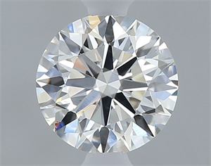 Picture of Natural Diamond 0.44 Carats, Round with Excellent Cut, H Color, VS2 Clarity and Certified by GIA