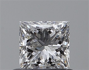 Foto Diamante Natural 0.53 quilates, Princesa , Color E, claridad VS1 y certificado GIA de
