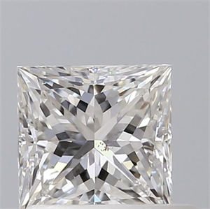 Picture of Natural Diamond 0.71 Carats, Princess with  Cut, F Color, SI1 Clarity and Certified by GIA
