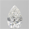 Natural Diamond 3.20 Carats, Pear with  Cut, G Color, VS1 Clarity and Certified by GIA