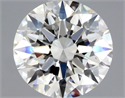 Natural Diamond 0.90 Carats, Round with Excellent Cut, H Color, VVS2 Clarity and Certified by GIA
